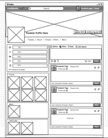 Facebook profile page Facebook profile page